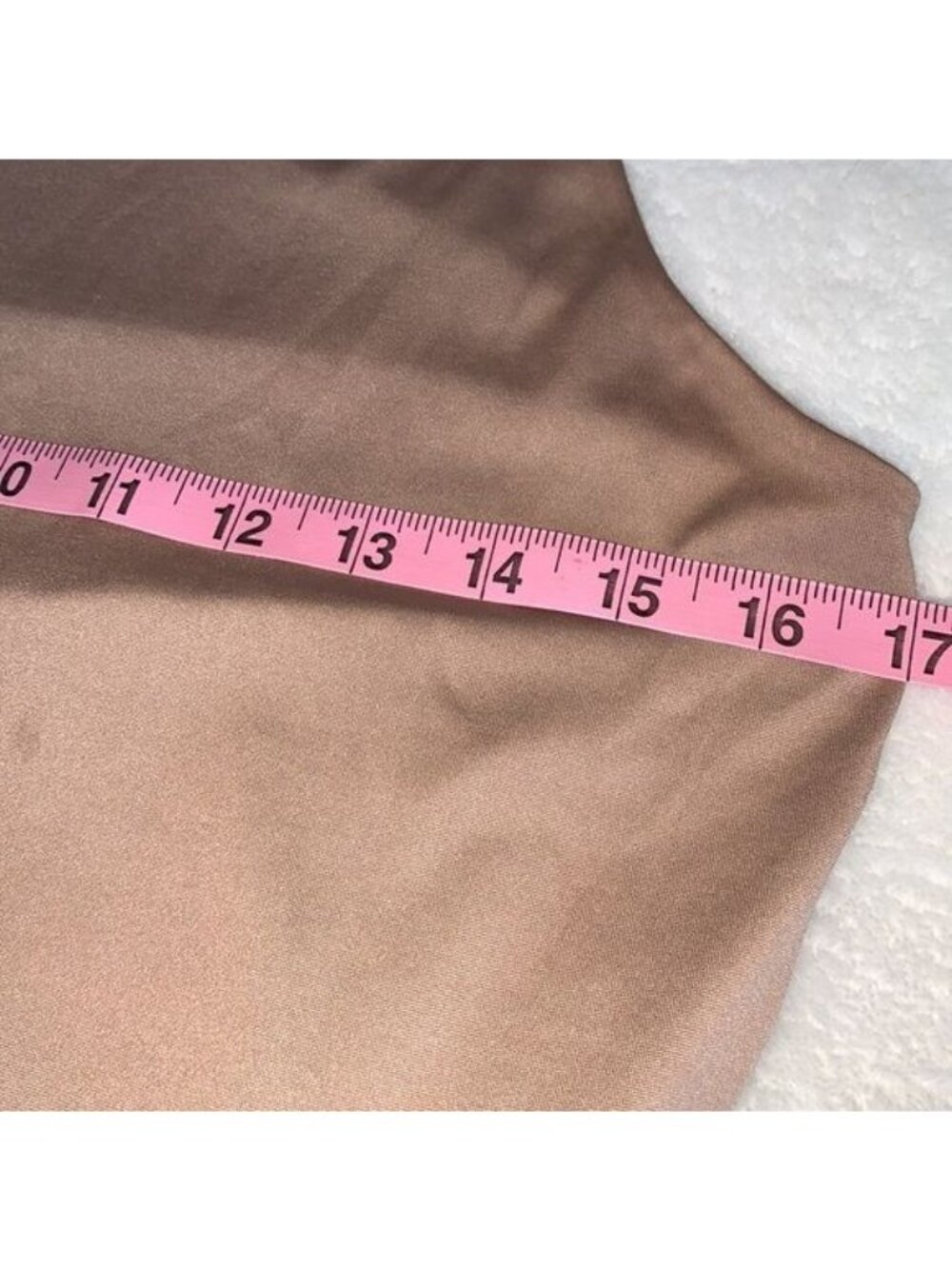 And Now This Womens Tan Sleeveless Bodysuit L Polyester/Spandex Blend Snap Closu - Picture 10 of 11
